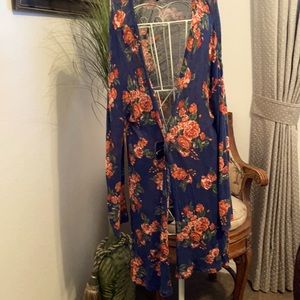 Long sleeve open long cardigan size S